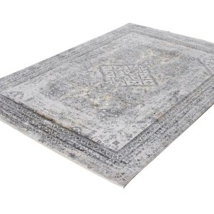 Akaba Grå/Gul Maskinvävd Wiltonmatta