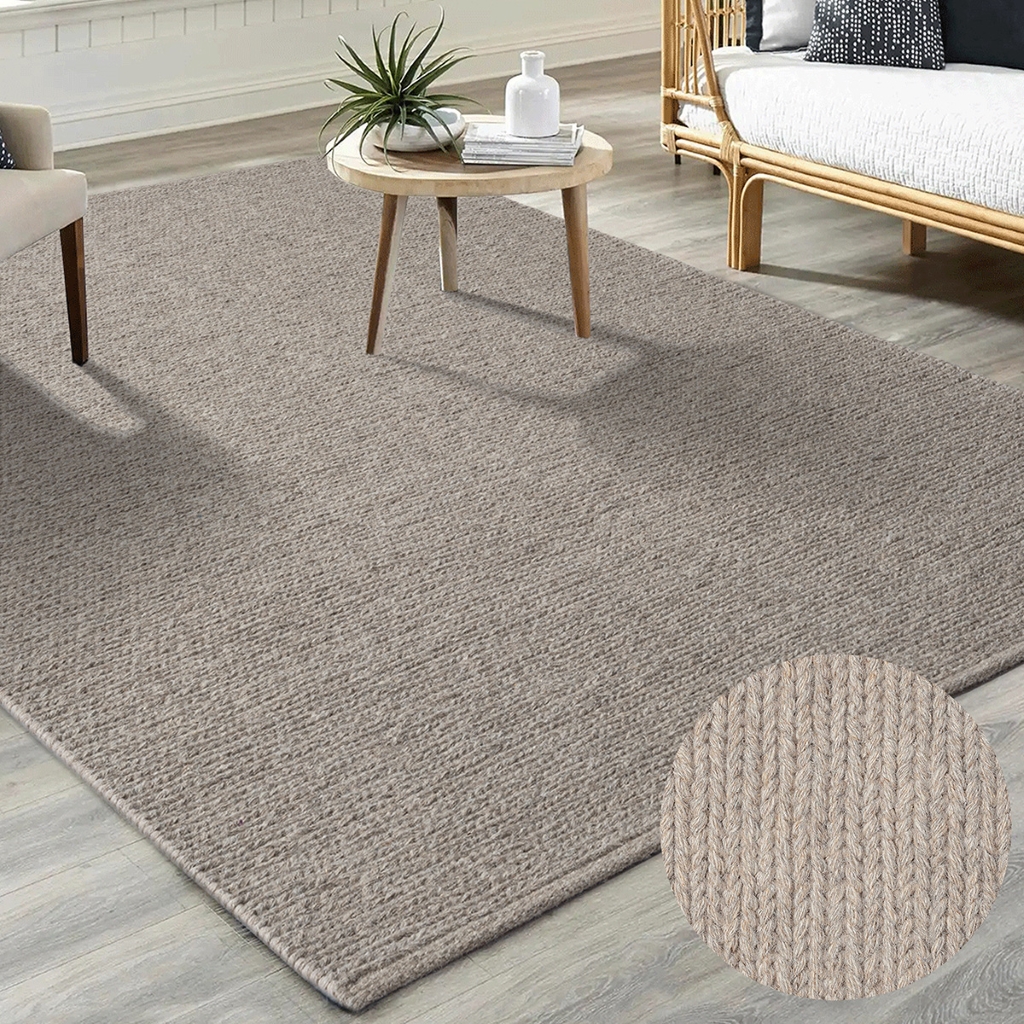 Dovre Beige – Handvävd Ullmatta - Bild 2