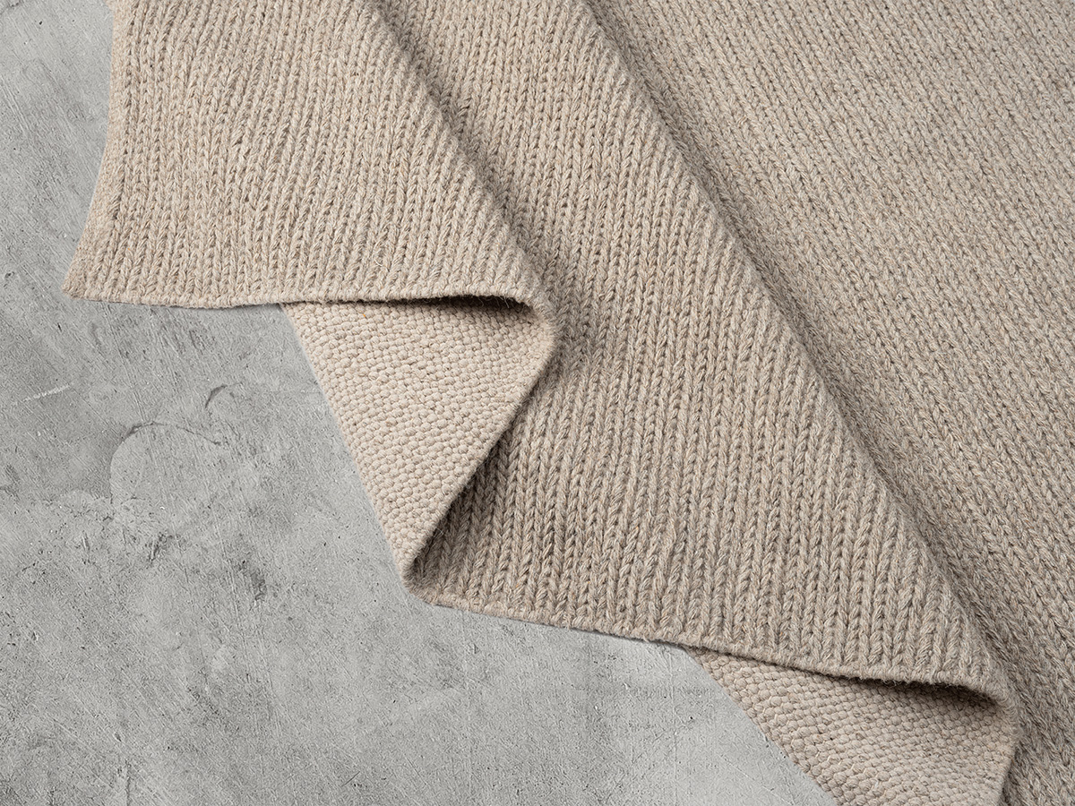 Dovre Beige – Handvävd Ullmatta - Bild 3