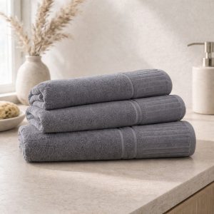 Frottéhandduk – Hotell Nevada Grå