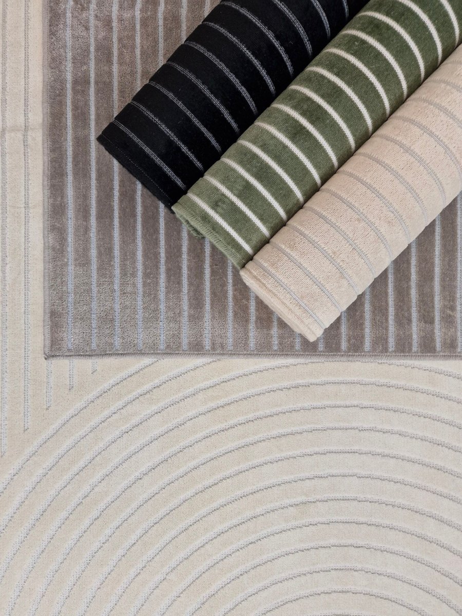 Granada Zen Charcoal – Konstsilkesmatta - Bild 3