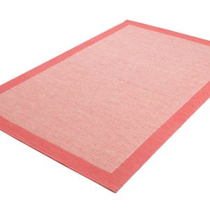 Stripe Rosa Handvävd Ullmatta (Utgående)