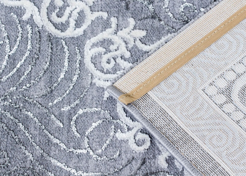 Kameha Medallion Silver – Klassisk Wiltonmatta - Bild 5