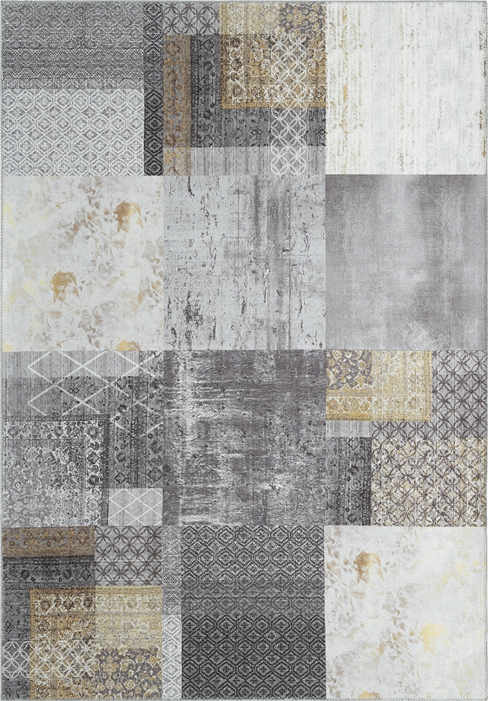 Patchwork Guld – Modern Matta - Bild 2