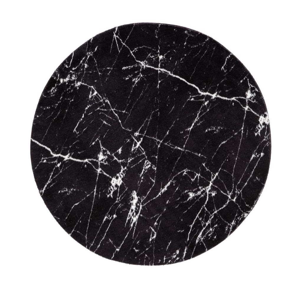Sense Marble Svart – Modern Matta - Bild 6