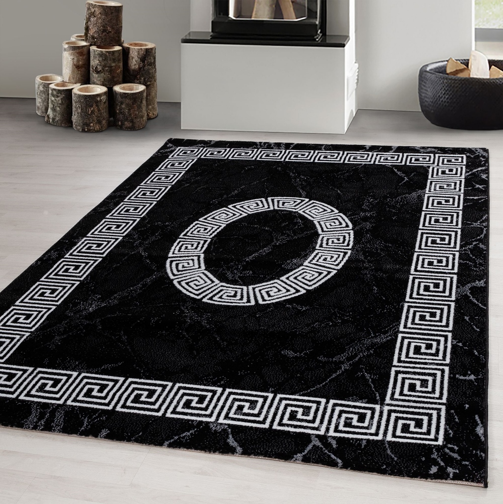 Siena Versace Svart – Modern Matta